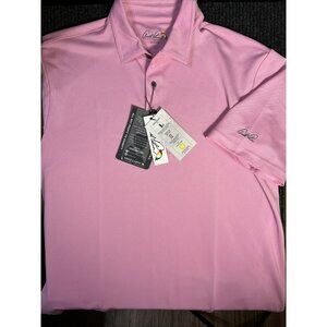 Arnold Palmer Men’s Pink Golf Polo Shirt Short Sleeve NWT | Classic Casual